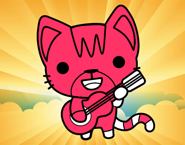 Gato guitarrista