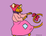 Dibujo La ratita presumida 7 pintado por estrellist