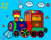 Dibujo Locomotora de vapor pintado por berenicita