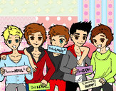 Dibujo Los chicos de One Direction pintado por Lucii77