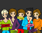 Dibujo Los chicos de One Direction pintado por ROXAN