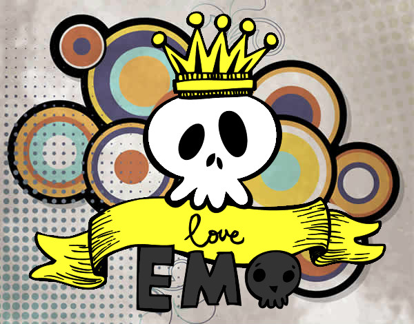 Dibujo Love Emo pintado por diana050
