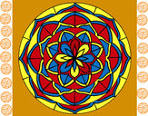 Dibujo Mandala 6 pintado por michol