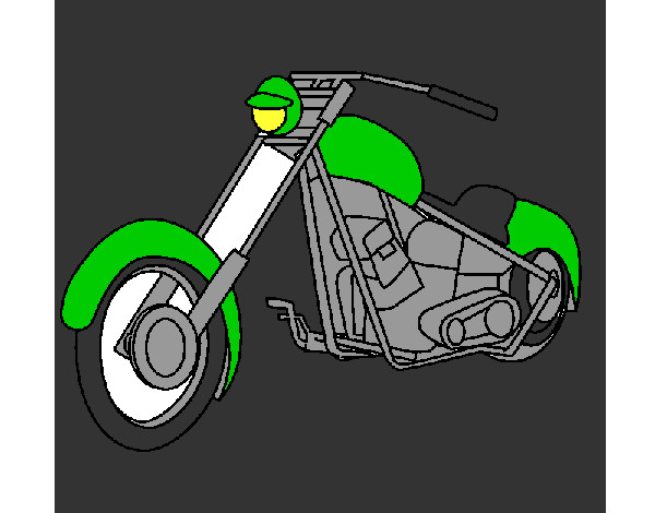 Dibujo Moto 1 pintado por lisan