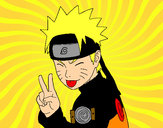 Dibujo Naruto sacando lengua pintado por narutobiju