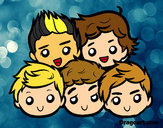 Dibujo One Direction 2 pintado por CRAZYMOFO