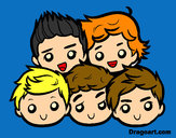 Dibujo One Direction 2 pintado por nintendods