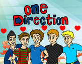 Dibujo One Direction 3 pintado por Lunenq