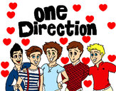 Dibujo One Direction 3 pintado por tiziana1D
