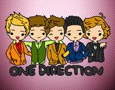 Dibujo One direction pintado por abi01