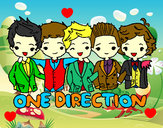 Dibujo One direction pintado por jetzy