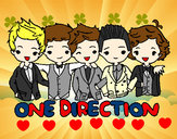 Dibujo One direction pintado por LauyHazza