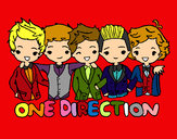 Dibujo One direction pintado por macanoobdc