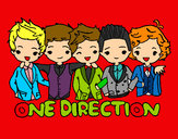 Dibujo One direction pintado por nintendods