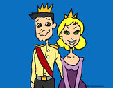 Dibujo Príncipe y princesa pintado por cristina15