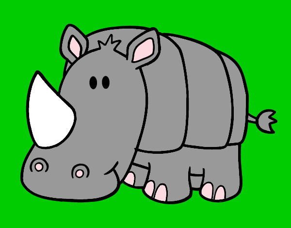 Dibujos de Rinocerontes para Colorear 