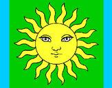 Dibujo Sol pintado por saritamu