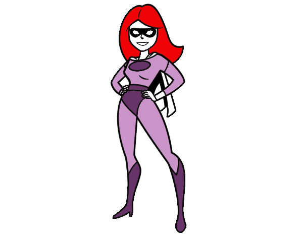 Dibujo Superheroina pintado por sofia41