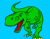 Dibujo Tiranosaurio Rex enfadado pintado por mrth