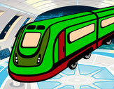 Dibujo Tren de alta velocidad pintado por IMRAN 