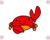 Dibujo Acuarel el cangrejo pintado por alesita08