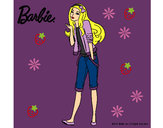 Dibujo Barbie con look casual pintado por Izanami