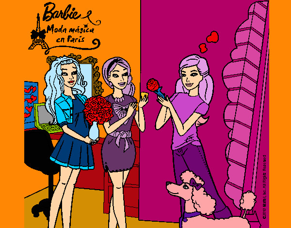 Barbie de compras con sus amigas