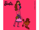 Dibujo Barbie elegante pintado por sach