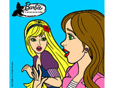 Dibujo Barbie sorprendida pintado por elisan