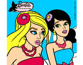 Dibujo Barbie y su amiga 1 pintado por Maybelle
