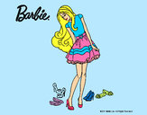 Dibujo Barbie y su colección de zapatos pintado por lisalex-21