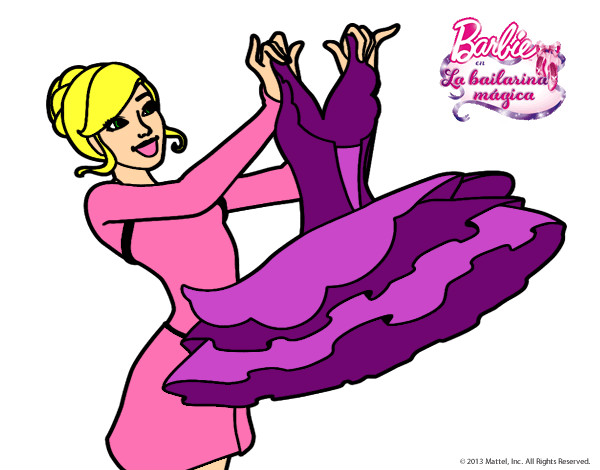 Barbie y su vestido de ballet