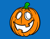 Dibujo Calabaza de Halloween pintado por patti