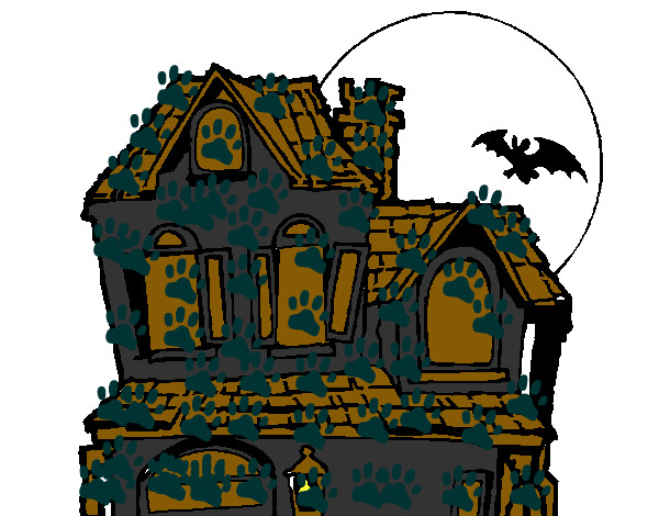 Dibujo Casa del misterio pintado por diana050