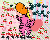 Dibujo Cebra bailando pintado por pipi_fio