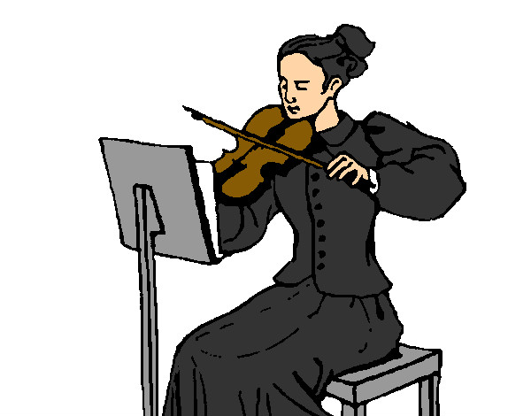 Dibujo Dama violinista pintado por Esme4
