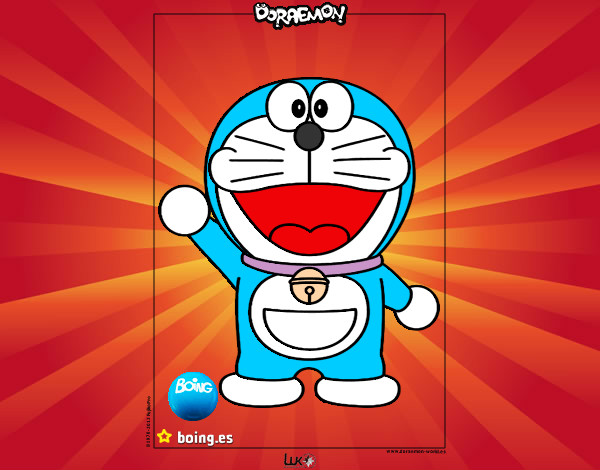 Dibujo Doraemon pintado por estrellist