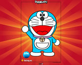 Dibujo Doraemon pintado por estrellist