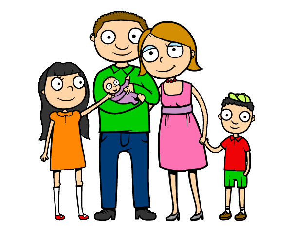 Dibujo Familia unida pintado por Daaviix