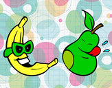 Dibujo Frutas locas pintado por CamilaM