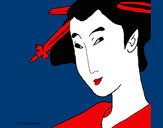 Dibujo Geisha  pintado por amalia