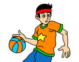 Dibujo Jugador de básquet junior pintado por Daaviix