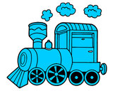 Dibujo Locomotora de vapor pintado por olyar
