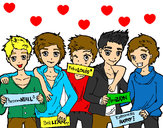 Dibujo Los chicos de One Direction pintado por Juanita1D