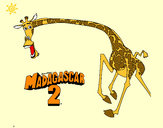 Dibujo Madagascar 2 Melman 2 pintado por Coria