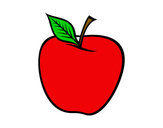Dibujo Manzana grande pintado por mechi72