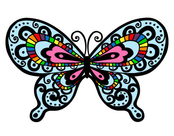 Dibujo Mariposa bonita pintado por mechi72
