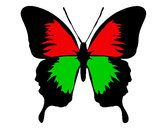 Dibujo Mariposa con alas negras pintado por evelyn6