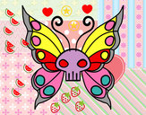 Dibujo Mariposa Emo pintado por pipi_fio