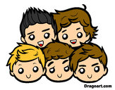 Dibujo One Direction 2 pintado por Juanita1D